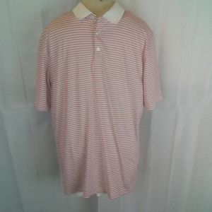 Callaway Red /White striped Golf Polo